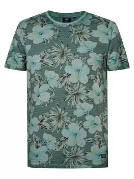 Классическая футболка Petrol Industries Shirt Drive, цвет green/apple