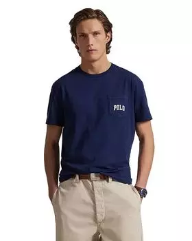 Классическая футболка Polo Bear в джерси Polo Ralph Lauren, синий