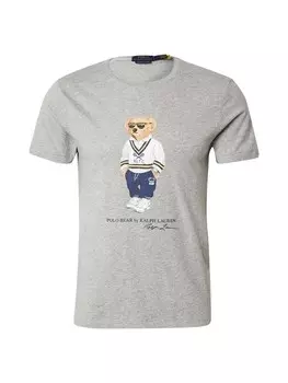Классическая футболка Polo Ralph Lauren Shirt, пятнистый серый