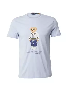 Классическая футболка Polo Ralph Lauren Shirt, синий/светло-синий