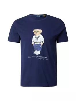 Классическая футболка Polo Ralph Lauren Shirt, темно-синий