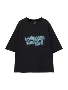 Классическая футболка Pull&Bear Shirt, черный