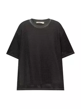 Классическая футболка Pull&Bear Shirt, графитовый