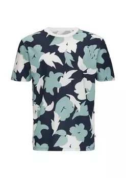 Классическая футболка QS Shirt, цвет navy/sky blue/white