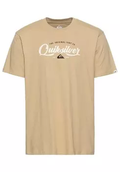 Классическая футболка QUIKSILVER Shirt, бежевый