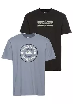 Классическая футболка QUIKSILVER Shirt, разноцветный