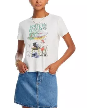 Классическая футболка RE/DONE Back To Reality, белый