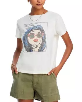 Классическая футболка RE/DONE Pizzaная, белый