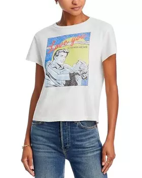 Классическая футболка RE/DONE To The Moon, белый