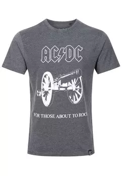 Классическая футболка Recovered Shirt ACDC For Those About Rock , темно-серый