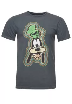 Классическая футболка Recovered Shirt Disney Goofy Outline, черный