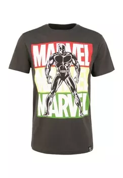 Классическая футболка Recovered Shirt Marvel Black Panther Pop Art, черный