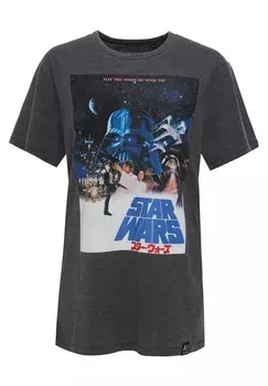 Классическая футболка Recovered Shirt Star Wars International Poster, черный