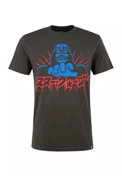 Классическая футболка Recovered Shirt Star Wars Vader Japanese, черный