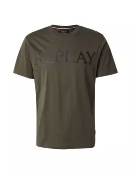 Классическая футболка REPLAY Shirt, оливковый