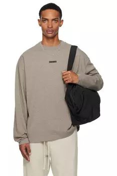 Классическая футболка с длинным рукавом Fear Of God Essentials, цвет homestead heather