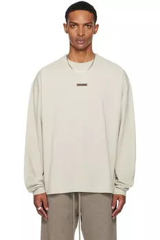 Классическая футболка с длинным рукавом Fear Of God Essentials, серый