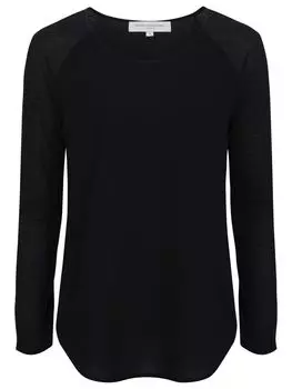 Классическая футболка с длинным рукавом French Connection Polly, черная