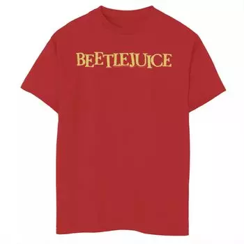 Классическая футболка с графическим логотипом Beetlejuice для мальчиков 8–20 лет Licensed Character