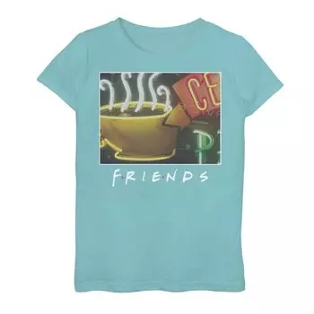 Классическая футболка с графическим логотипом Central Perk для девочек 7–16 лет Licensed Character