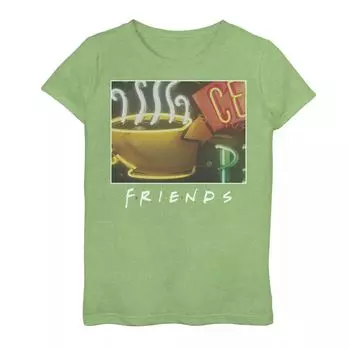 Классическая футболка с графическим логотипом Central Perk для девочек 7–16 лет Licensed Character