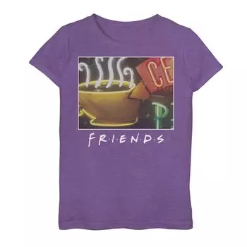Классическая футболка с графическим логотипом Central Perk для девочек 7–16 лет Licensed Character