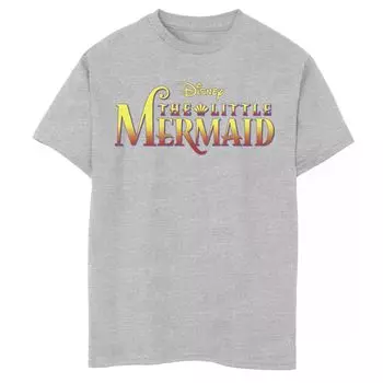 Классическая футболка с графическим логотипом Disney's The Little Mermaid для мальчиков 8–20 лет Disney