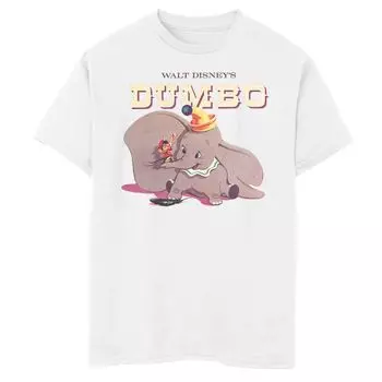 Классическая футболка с графическим логотипом и портретом Disney's Dumbo Boys 8–20 Disney