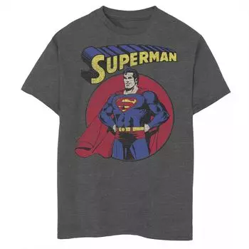 Классическая футболка с графическим принтом и логотипом Superman для мальчиков 8–20 лет Licensed Character