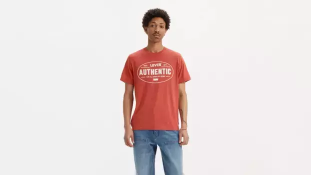 Классическая футболка с графическим рисунком Levi's, цвет Authentic Baked Apple - Red