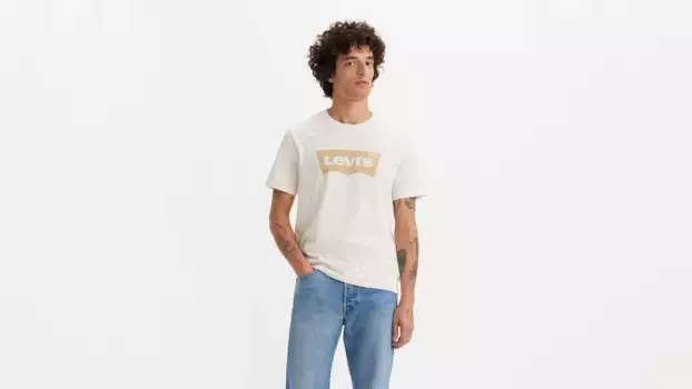 Классическая футболка с графическим рисунком Levi's, белый