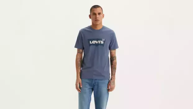 Классическая футболка с графическим рисунком Levi's, синий