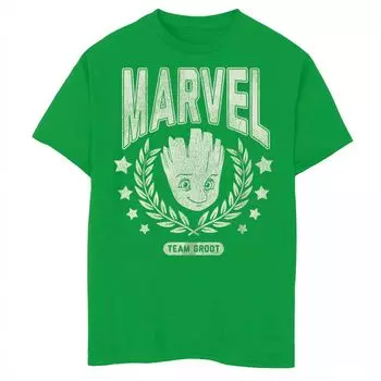 Классическая футболка с графическим рисунком Marvel Team Groot для мальчиков 8–20 лет «Стражи Галактики Marvel» Licensed Character