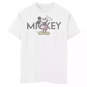 Классическая футболка с изображением Микки Мауса и друзей Disney для мальчиков 8–20 лет Disney, белый