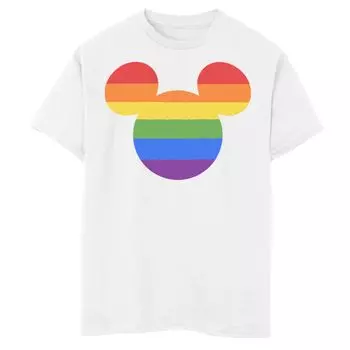 Классическая футболка с изображением Радуги Disney's Mickey Mouse для мальчиков 8–20 лет Disney