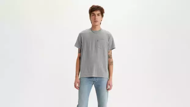Классическая футболка с карманами Levi's, серый