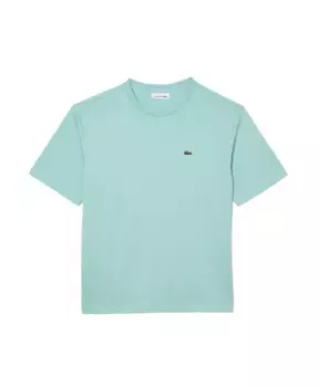 Классическая футболка с круглым вырезом и короткими рукавами Lacoste, зеленый