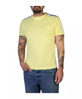 Классическая футболка с круглым вырезом и логотипом Moschino, желтый