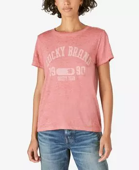 Классическая футболка с круглым вырезом varsity team Lucky Brand, мульти
