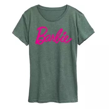 Классическая футболка с логотипом Barbie для юниоров Licensed Character, цвет Heather Juniper