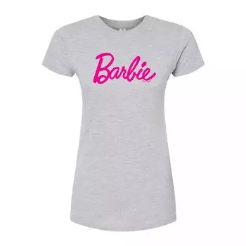Классическая футболка с логотипом Barbie для юниоров Licensed Character, серый