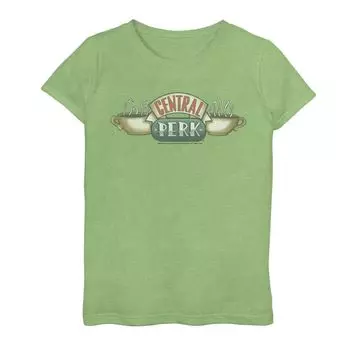 Классическая футболка с логотипом Central Perk для девочек 7–16 лет Friends Licensed Character