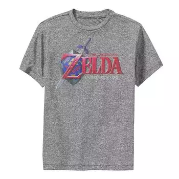 Классическая футболка с логотипом Nintendo Zelda Ocarina of Time для мальчиков 8–20 лет Licensed Character