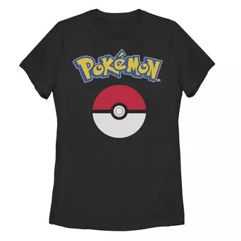 Классическая футболка с логотипом Pokeball для юниоров Pokemon и графическим рисунком Licensed Character