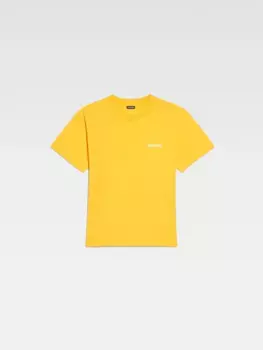 Классическая футболка с логотипом Жакмюс Jacquemus, желтый