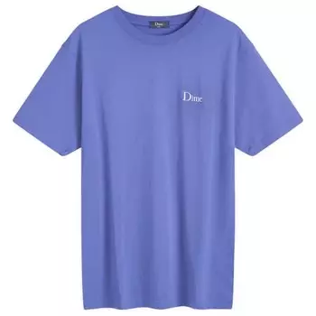Классическая футболка с маленьким логотипом Dime, индиго