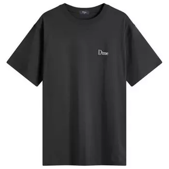Классическая футболка с маленьким логотипом Dime, черный