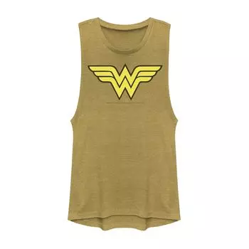 Классическая футболка с мускулистым логотипом и логотипом DC Comics Wonder Woman для юниоров Licensed Character
