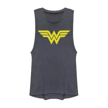 Классическая футболка с мускулистым логотипом и логотипом DC Comics Wonder Woman для юниоров Licensed Character
