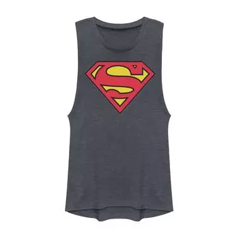 Классическая футболка с мускулистым рисунком и логотипом DC Comics Superman для юниоров Licensed Character
